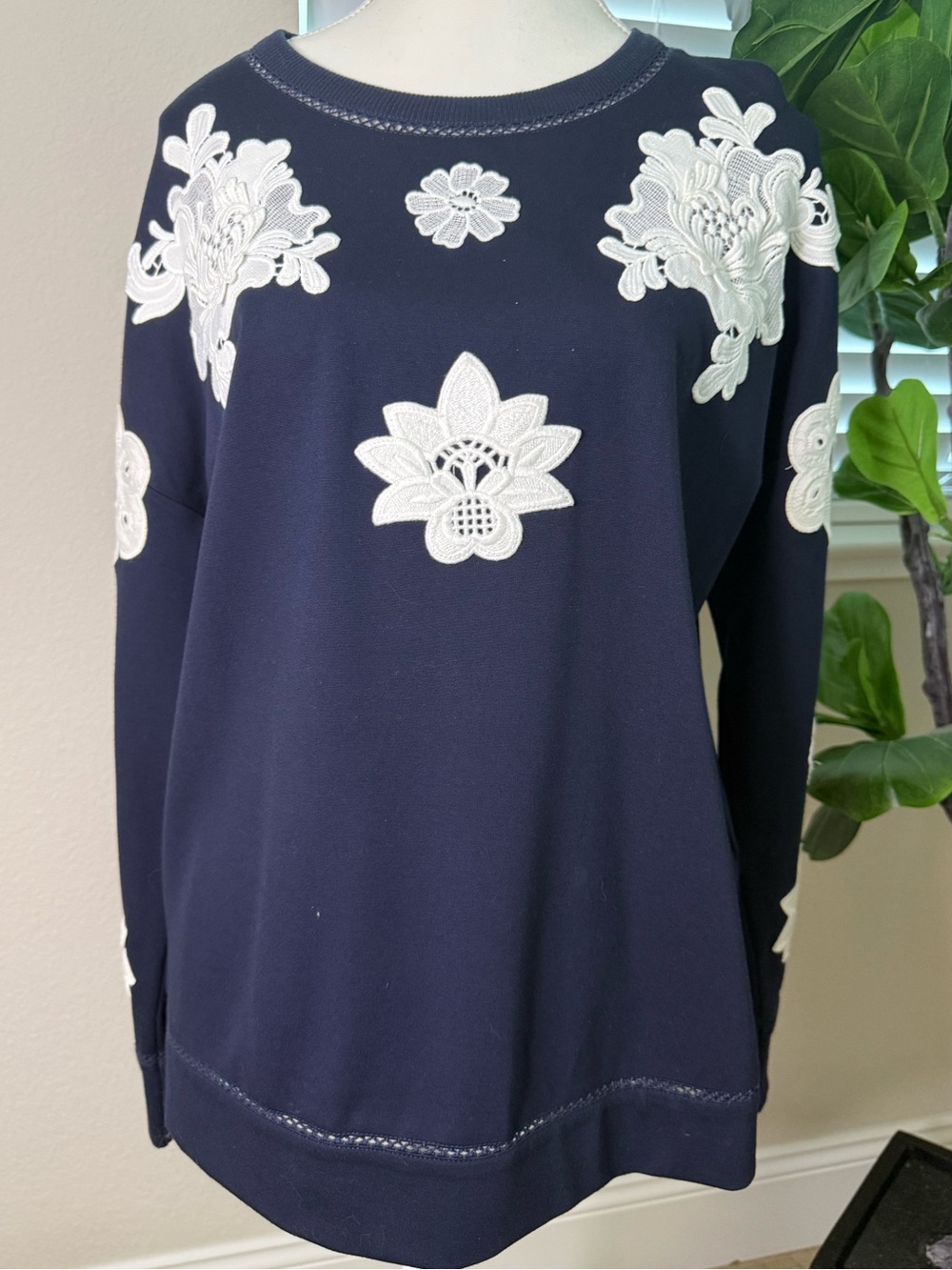 🍂🍁FALL PREVIEW Victoria Beckham for Target Navy Crewneck Sweater